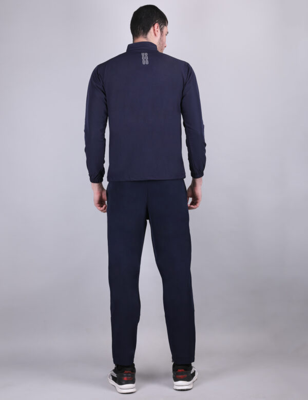 Men Solid Slim Fit Tracksuits with ELASTO LITE - Blue Color - Image 5