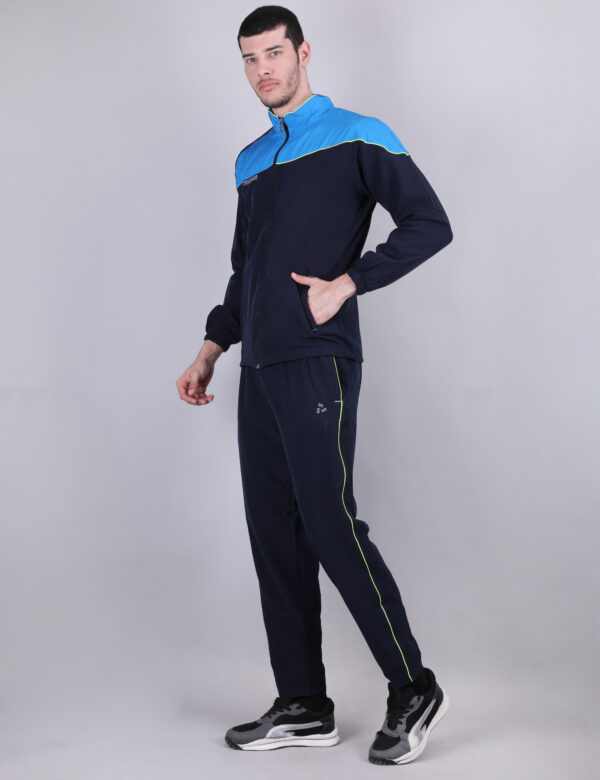 Stricker Men's Athletic Gym Running Sports Track Suit - Blue Color - Image 5