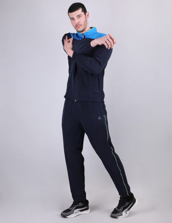 Stricker Men's Athletic Gym Running Sports Track Suit - Blue Color - Image 2
