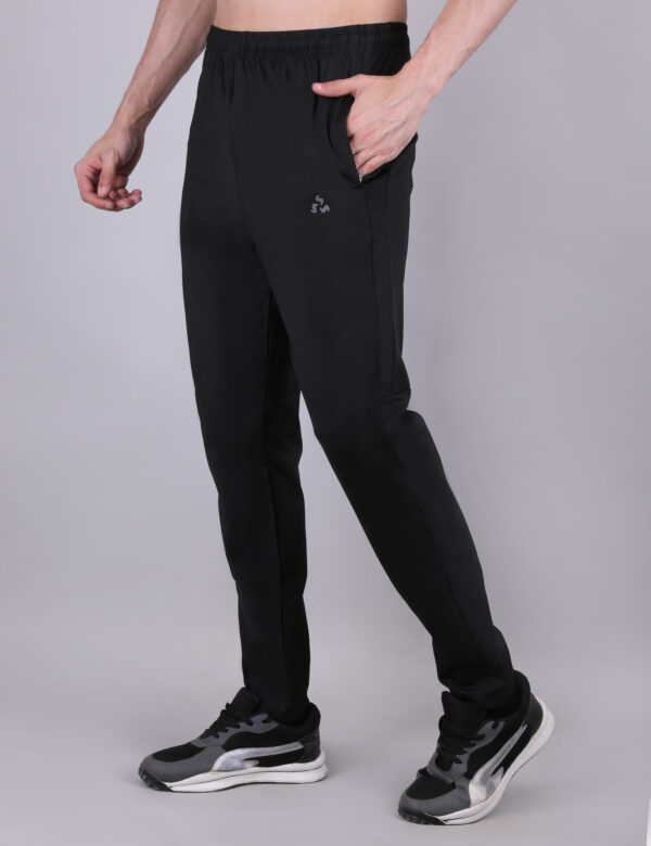 Boys Colorblock Slim Fit Joggers with TECHNO GUARD - Black Color - Image 5
