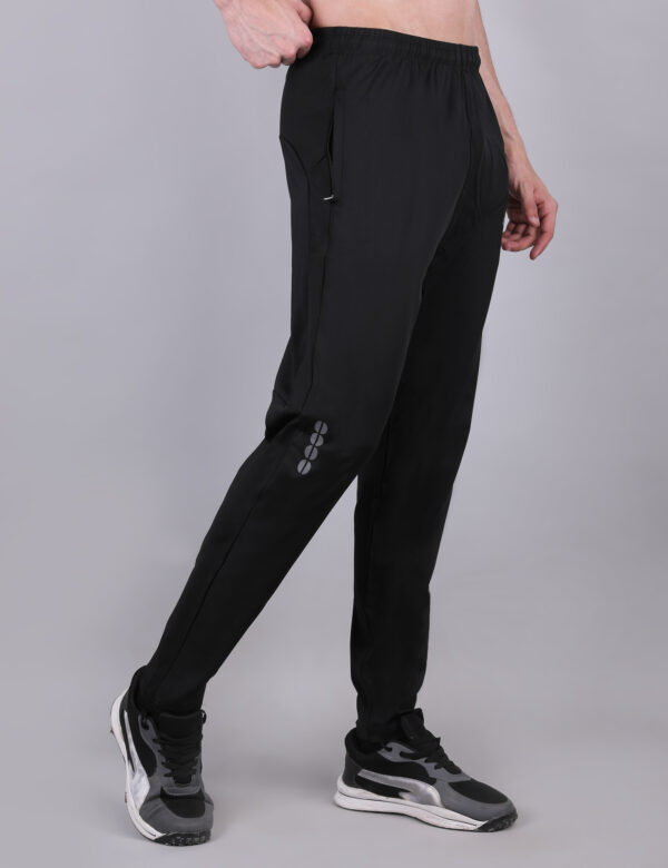Boys Colorblock Slim Fit Joggers with TECHNO GUARD - Black Color - Image 4